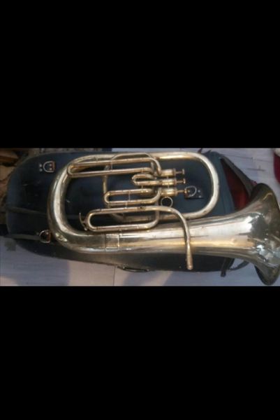 Lafleur brass tenor tuba with original case