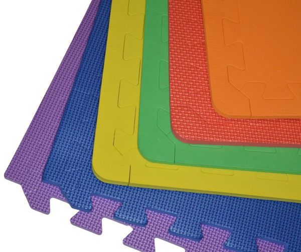 Kids Play Room Foam Mat Flooring  (6 per pack) Multi Colour 60cm x 60cm x 1cm