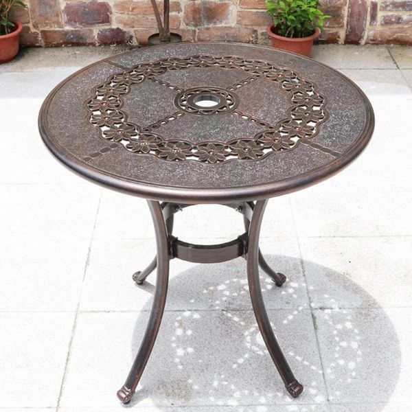Garden Round Table Patio Furniture Bistro Sets Picnic Dining Coffee