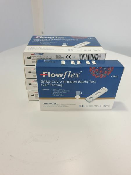 Pack of 5 FlowFlex SARS-COV-2 Antigen Rapid Test (Self-testing) Kit