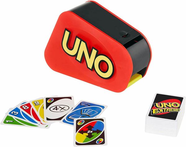 UNO Extreme Card Game Featuring Random-Action Laun