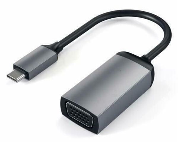 Satechi Adapter USB-C to VGA (1080P 60Hz) - Aluminum and Gray (Space Gray)