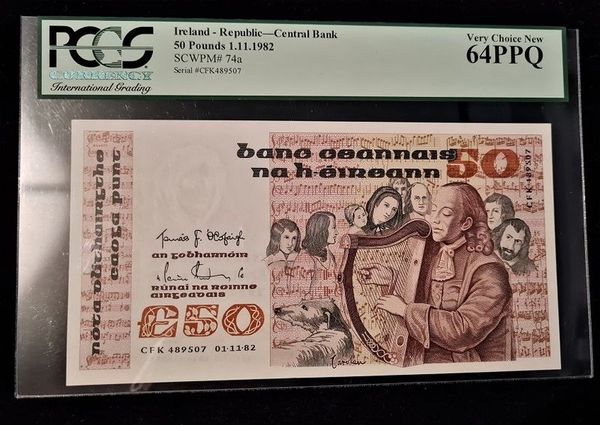 1982 Very Choice Uncirculated 50 Pounds PCGS 64 PPQ