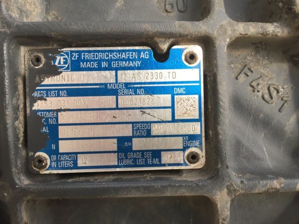 Iveco Stralis 12 Speed Automatic Gearbox...12 AS 233172313