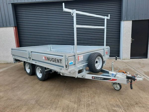 New Nugent 12ft x 6ft 6" builders trailer.