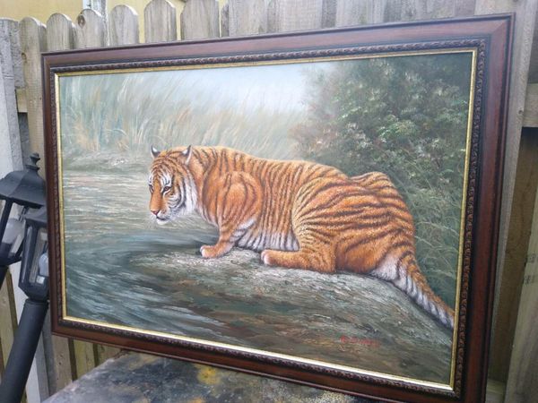 Vintage Signed Oil on Canvas Painting