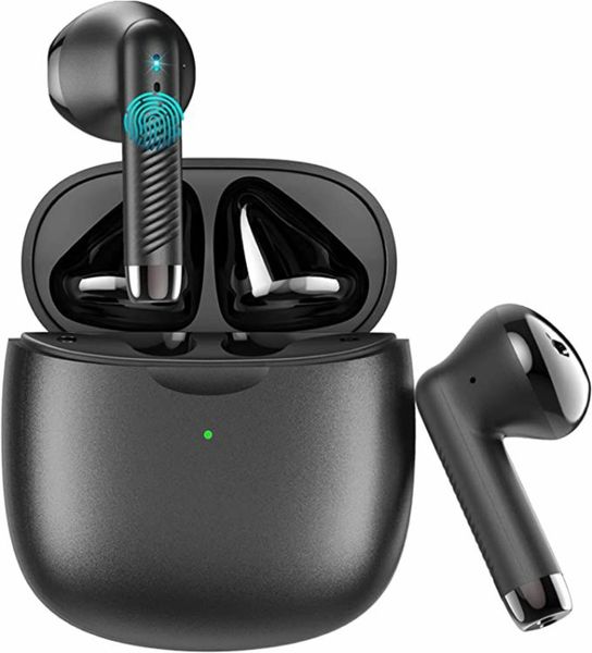 Wireless Earbuds, Bluetooth 5.3 Headphones HI-FI Stereo, Wireless Earphones 35H Playtime Type-C Fast Charging, In Ear Headphones with CVC 8.0 Noise Reduction, IP7 Waterproof, Touch Control, Tiny Size