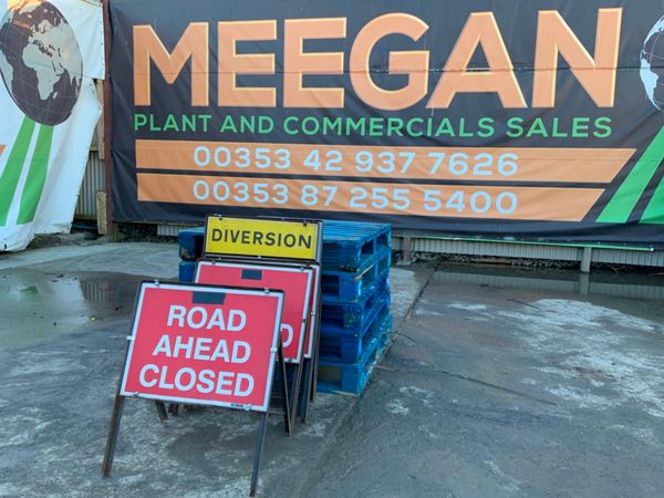 FREE STANDING METAL ROAD WORK SIGNS 248489069