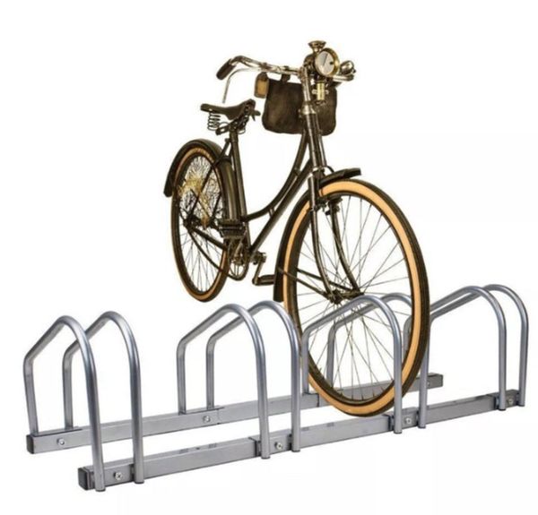 4 Bike Parking Stand Steel Pipe Bicycle Rack