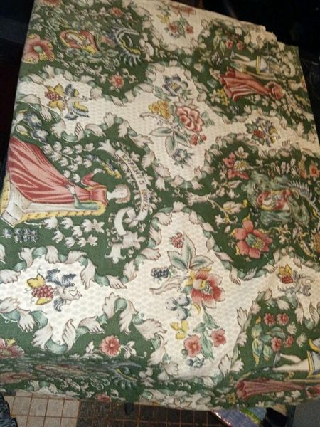 Large antique curtain/table cover