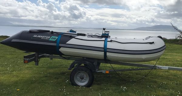3.3 Metre Inflatable Boat and Trailer.