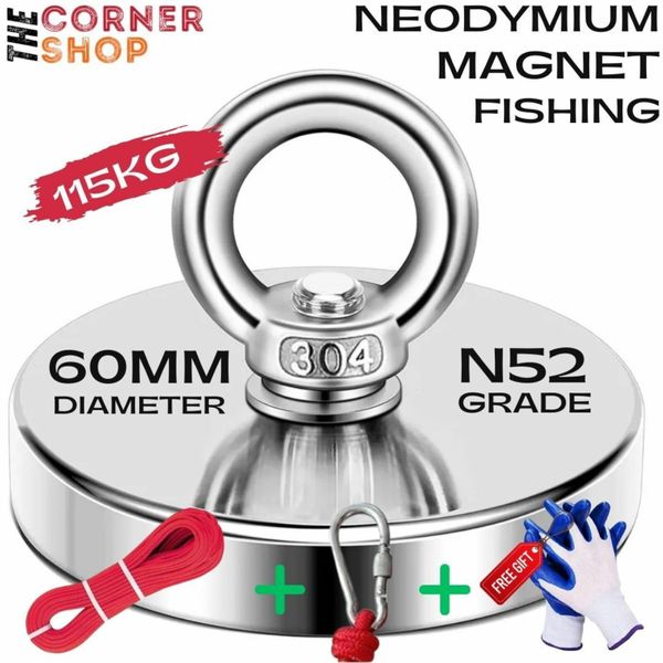 Magnet Fishing 115KG Strong Neodymium Searching Ma