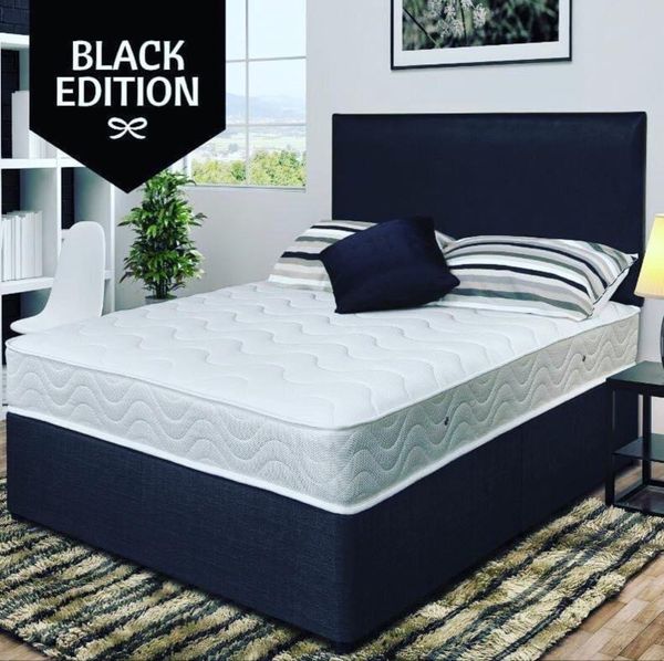 Double divan bed with orthopaedic deals mattress