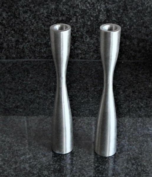 Pair of Art Deco style candlesticks