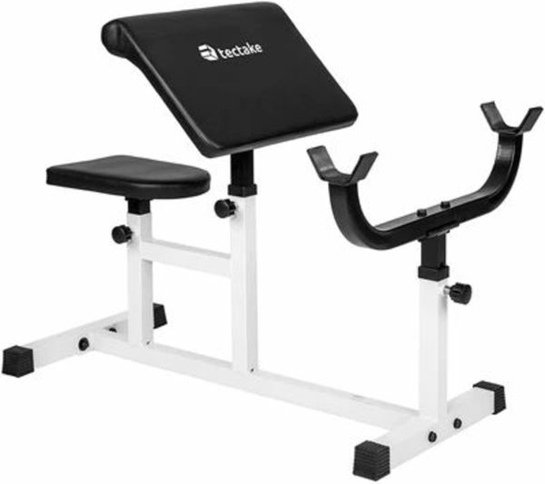 BICEPS CURL WEIGHT BENCH CUSHION SEAT AND SHELF 100 X 65 X 96 CM