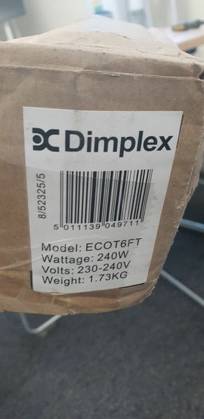 TWO NEW DIMPLEX TUBULAR HEATERS for sale in Co. Dublin for €170 on DoneDeal