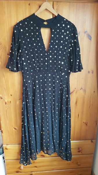 Monsoon blue hotsell polka dot dress