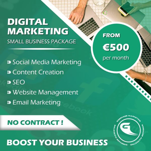Digital Marketing for Small Businesses | From €500
