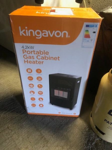 Kingavon Portable Gas Cabinet Heater - 4.2kw for sale in Co. Clare for €125  on DoneDeal