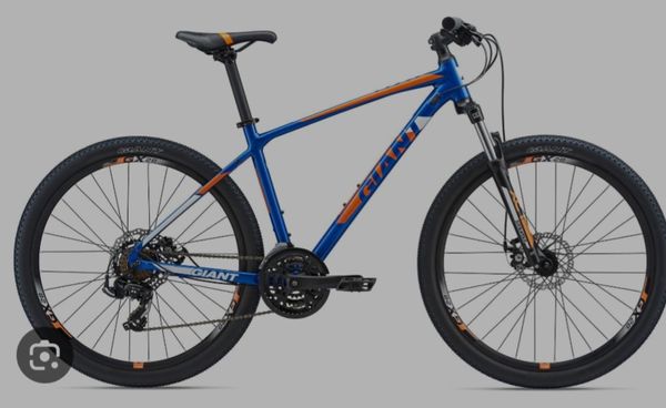 giant mountain bike blue and orange