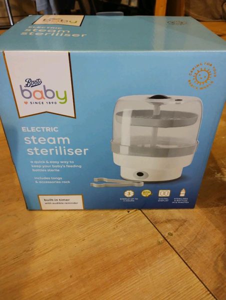 Boots electric steam store steriliser