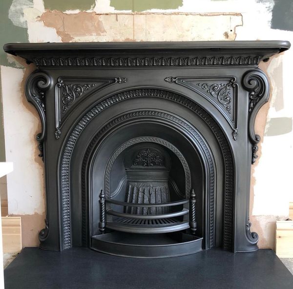 Pair of antique cast iron fireplaces for sale in Co. Dublin for €1,200 on  DoneDeal