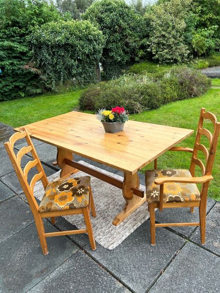 Pine table and chairs for sale new arrivals