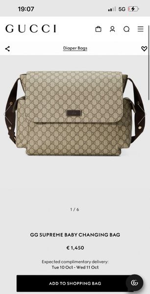 Gucci changing bag on sale sale