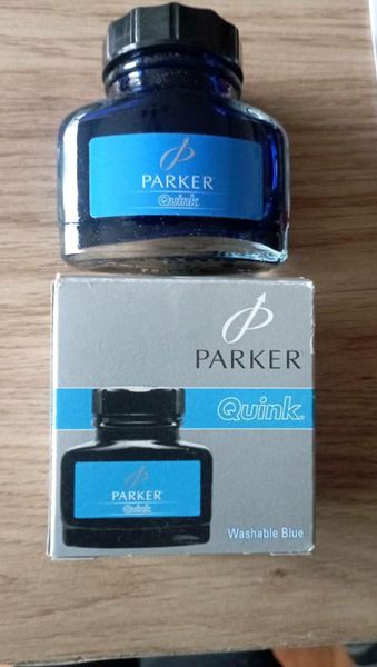 Parker blue ink