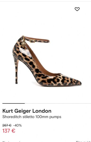 Kurt geiger animal sale print shoes