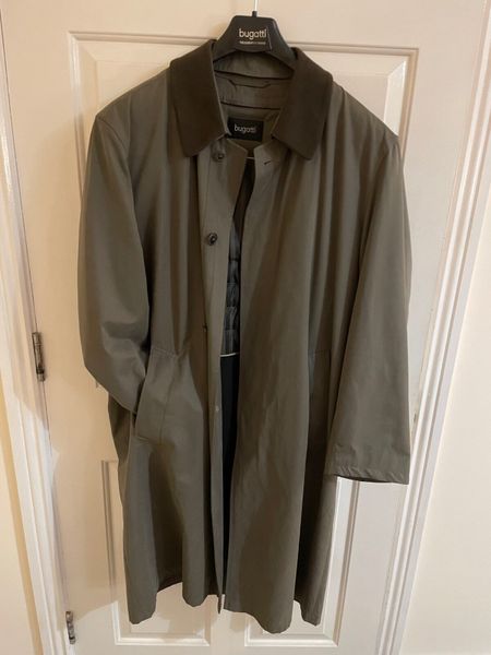 Mens trench coat outlet with removable liner