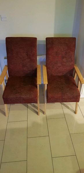 Two fireside armchairs for sale in Co. Waterford for 50 on DoneDeal