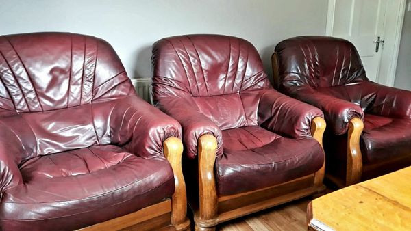 Leather armchairs for cheap sale