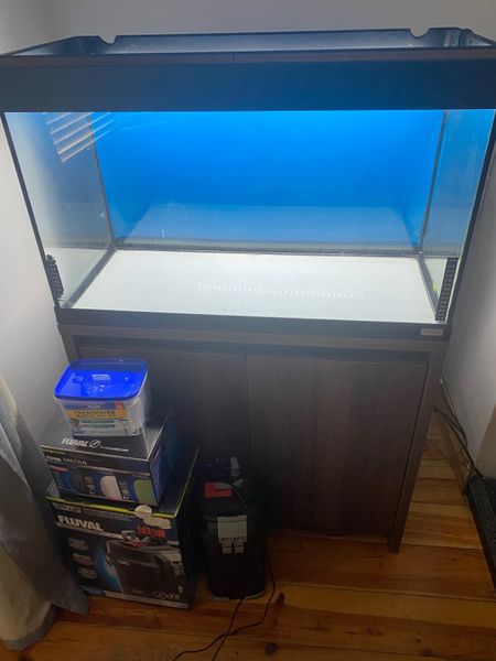 Fluval 125 litre fish tank & display stand
