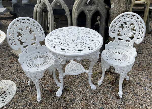 Heavy Cast Iron Garden Tables & Chairs