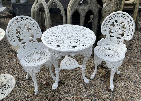 Cast iron garden chairs for online sale