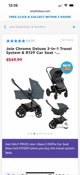 Joie chrome outlet dlx isofix base