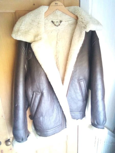 Mens sheepskin 2024 coat sale