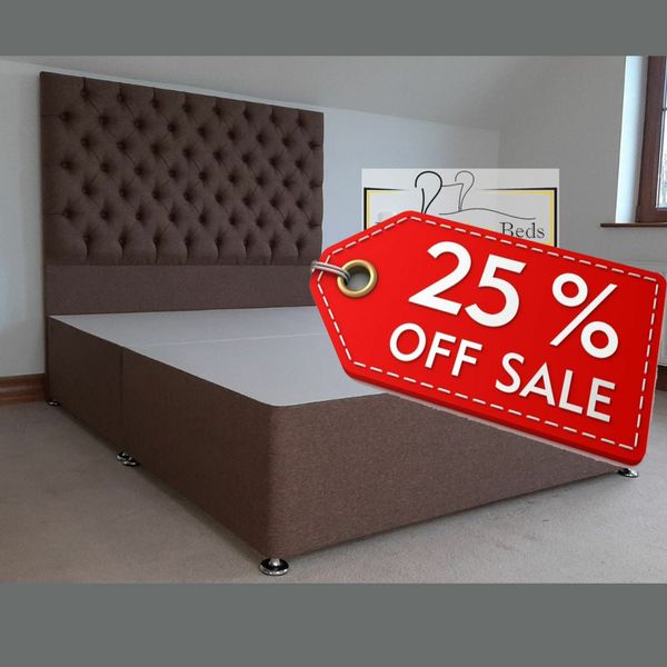 Queen bed frame store with headboard sale