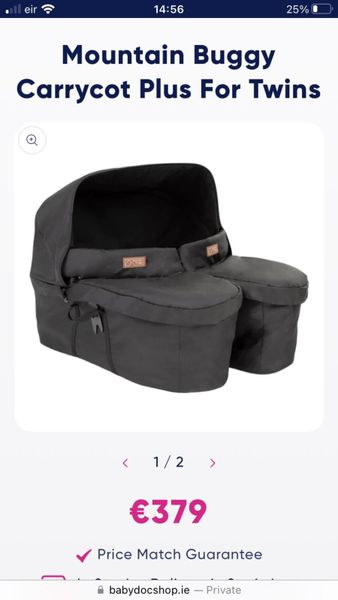 Carrycot for outlet twins