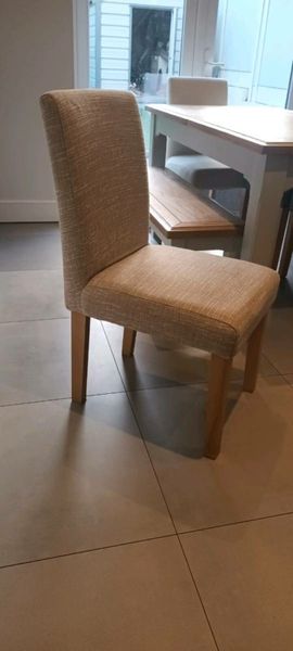 Next linen fabric dining chairs x2 for sale in Co. Cork for 40 on