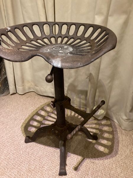 Vintage cast iron bar on sale stools for sale