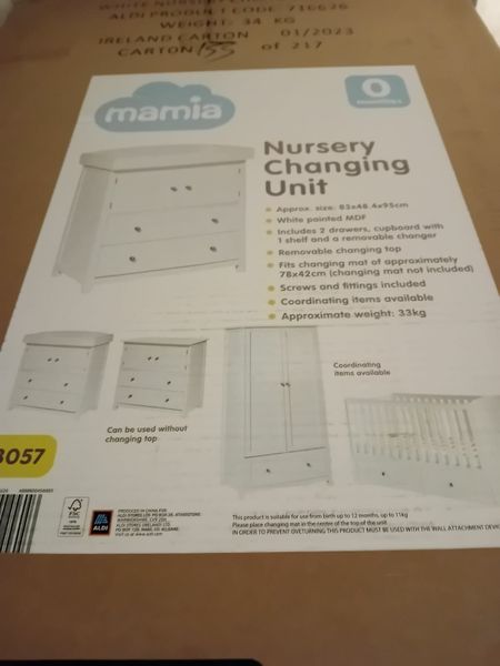 Aldi nursery hotsell changing unit