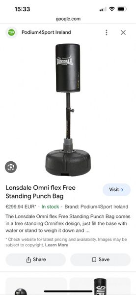 Lonsdale omniflex free store standing punch bag