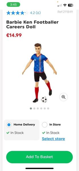 Barbie Ken Footballer Careers Doll