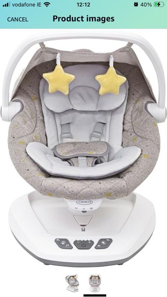 Graco move with me soother best sale stargazer swing