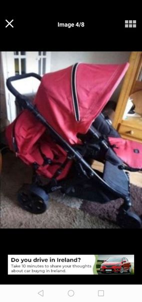 B dual outlet double buggy