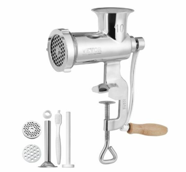 Hand crank meat grinder deals for sale