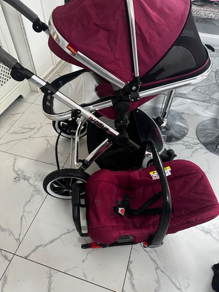 Mothercare pink cheap travel system