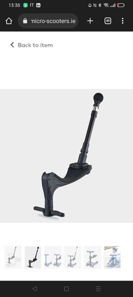 Micro seat and push handle for sale in Co. Clare for 30 on DoneDeal